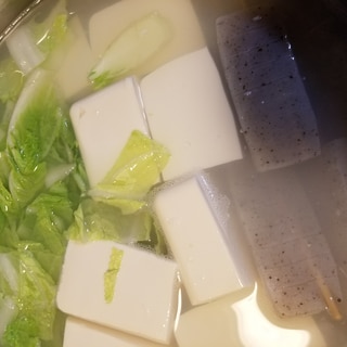 蒟蒻白菜湯豆腐
